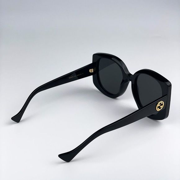 ?Gucci GG1257S 001 Sunglasses Black Grey Butterfly Oversized Women main image 6